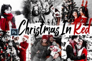 05 Christmas in Red Photoshop Actions