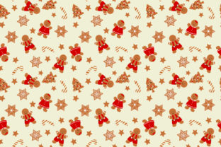 Christmas Gingerbread Man Seamless