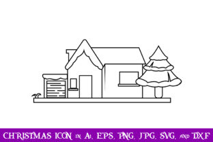 Christmas House Icon for Crafting