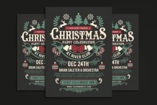Christmas Party Celebration Print Templates