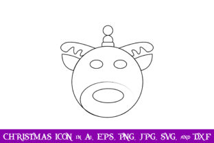 Deer Baubles Christmas Icon