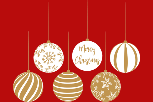 Gold and White Christmas Bulbs for Crafts