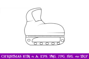 Ice Skate Christmas Icon