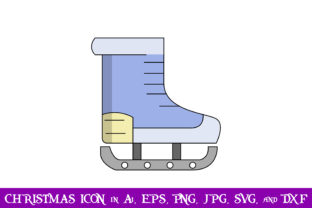 Ice Skates Christmas Icon