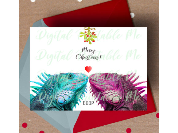 Iguana Christmas Card Crafts