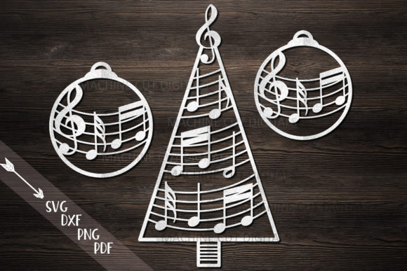 Music Christmas Tree Decorations for Crafts