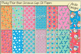 Plushy Bear Christmas Cups CU Paper Patterns