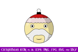 Santa Baubles Christmas Icon