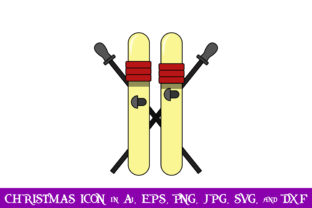 Skis Christmas Icon You
