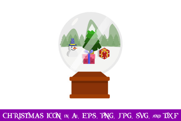 Snow Globe Christmas Icon