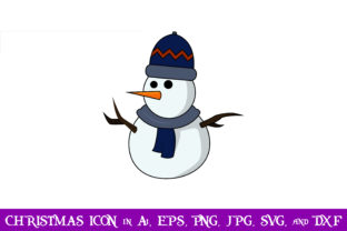 Snowman Christmas Icon for Festive Branding