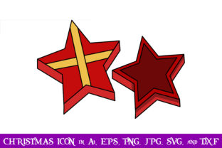 Star Gift Christmas Icon: A Festive Design Asset